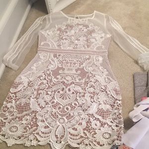 White lace dress